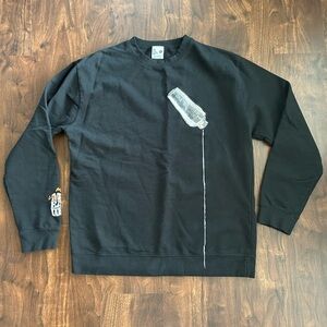 Mr. Eatwell Miss Eatwell Martini Crewneck Sweat Shirt  
Black 
Size XL